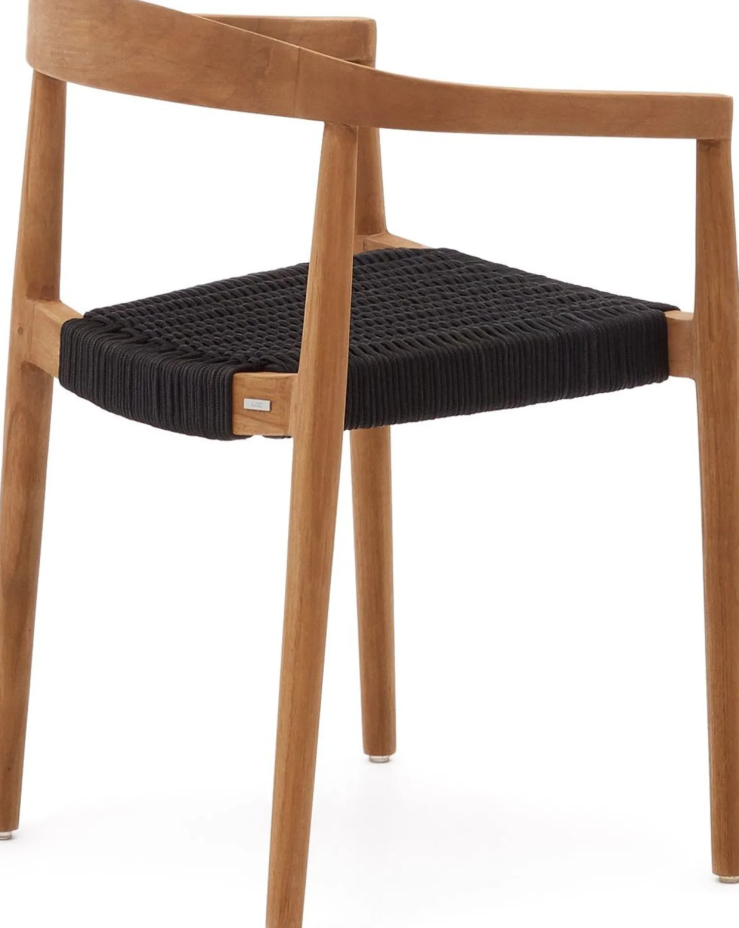 Tuinstoelen-Kave Home Ydalia Tuinstoel Zwart, Naturel