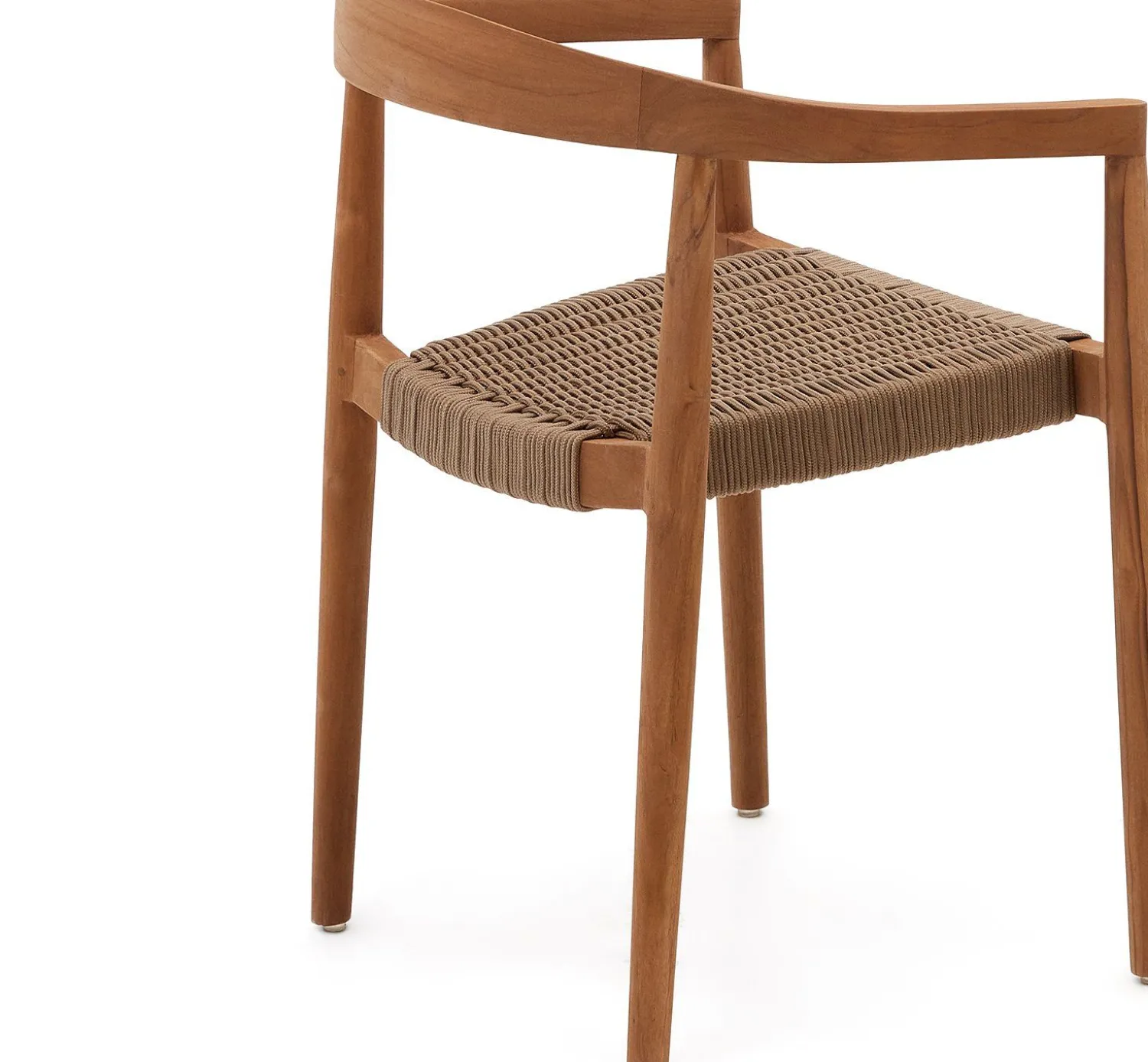 Tuinstoelen-Kave Home Ydalia Tuinstoel Bruin, Naturel