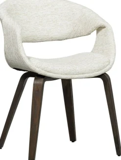 Eetkamerstoelen Met Armleuning-WOOOD Yossi Bruin Hout Eetkamerstoel Natural