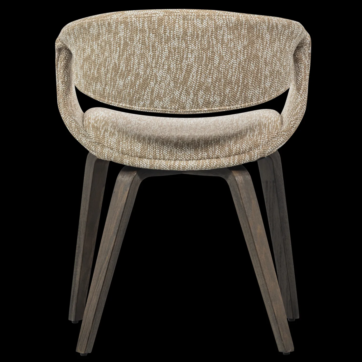 Eetkamerstoelen Met Armleuning-WOOOD Yossi Bruin Hout Eetkamerstoel Sand