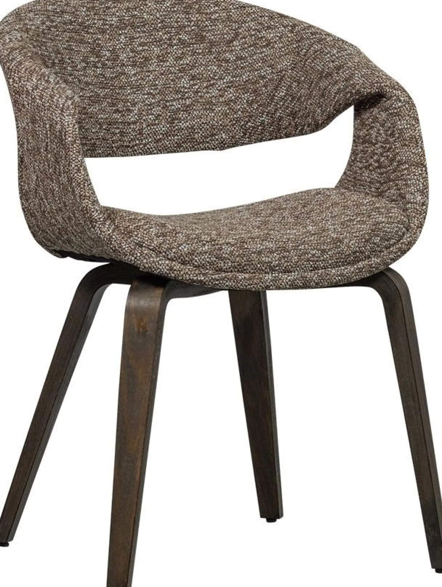 Eetkamerstoelen Met Armleuning-WOOOD Yossi Bruin Hout Eetkamerstoel Brown