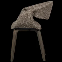 Eetkamerstoelen Met Armleuning-WOOOD Yossi Bruin Hout Eetkamerstoel Brown