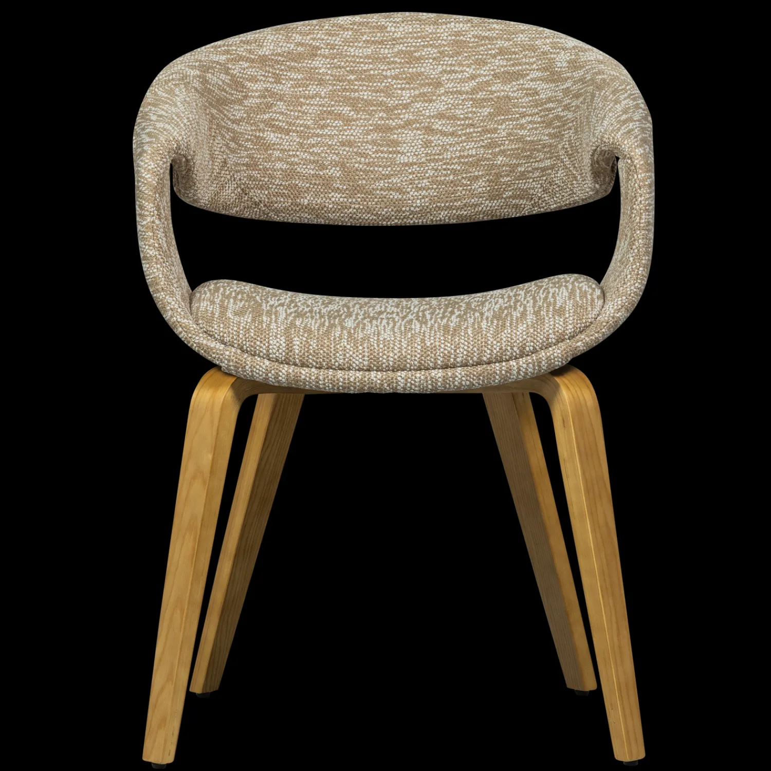 Eetkamerstoelen Met Armleuning-WOOOD Yossi Hout Eetkamerstoel Sand