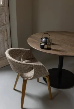 Eetkamerstoelen Met Armleuning-WOOOD Yossi Hout Eetkamerstoel Sand
