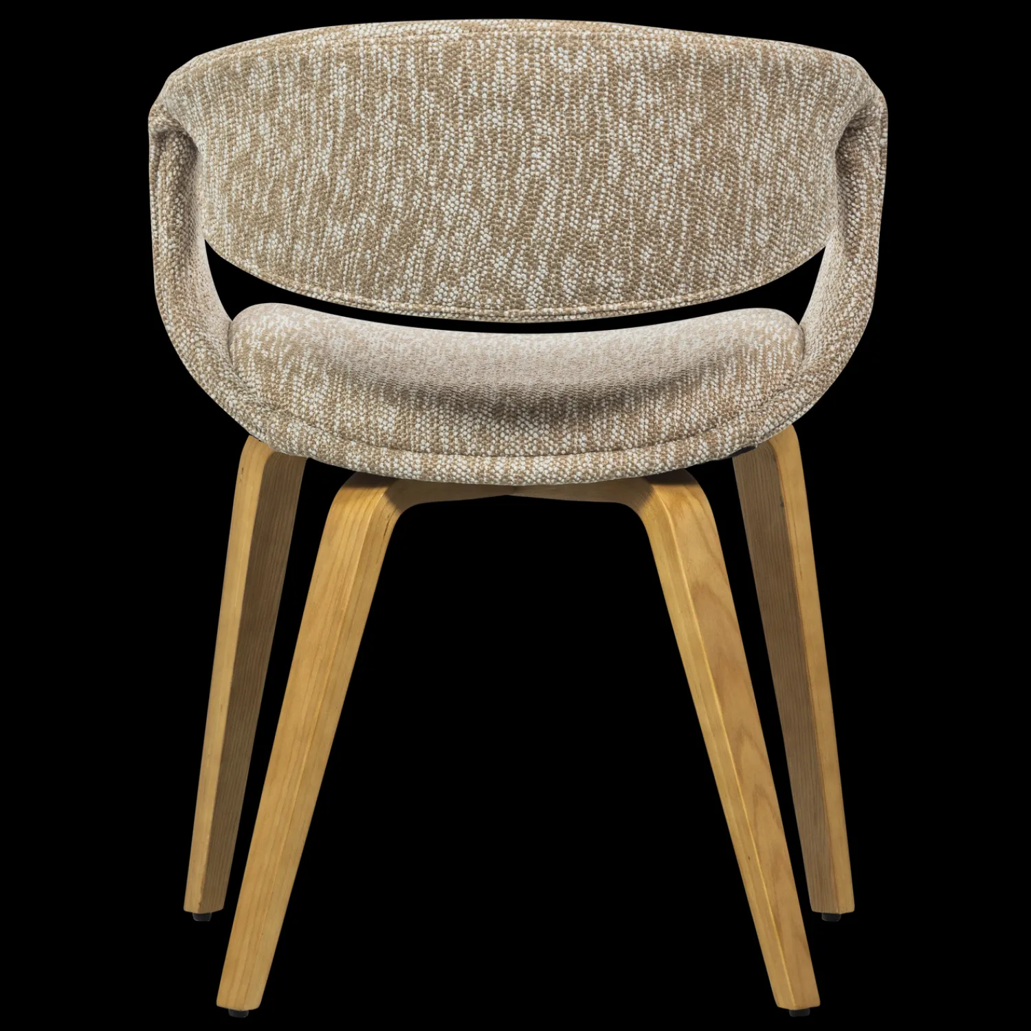 Eetkamerstoelen Met Armleuning-WOOOD Yossi Hout Eetkamerstoel Sand