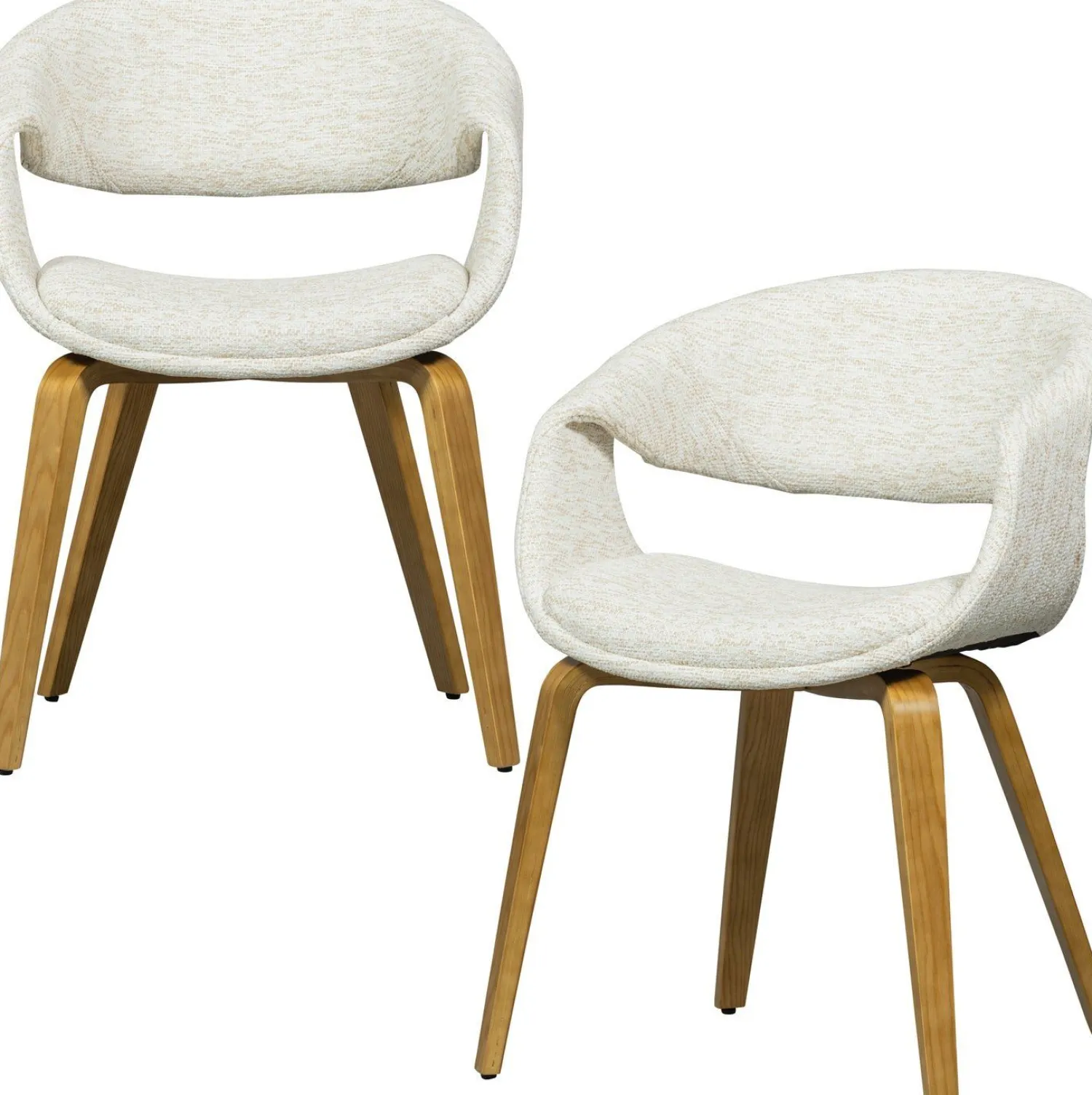 Eetkamerstoelen Met Armleuning-WOOOD Yossi Hout Eetkamerstoel Natural