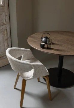 Eetkamerstoelen Met Armleuning-WOOOD Yossi Hout Eetkamerstoel Natural
