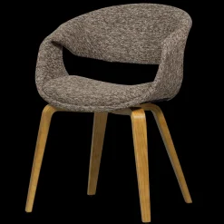 Eetkamerstoelen Met Armleuning-WOOOD Yossi Hout Eetkamerstoel Brown