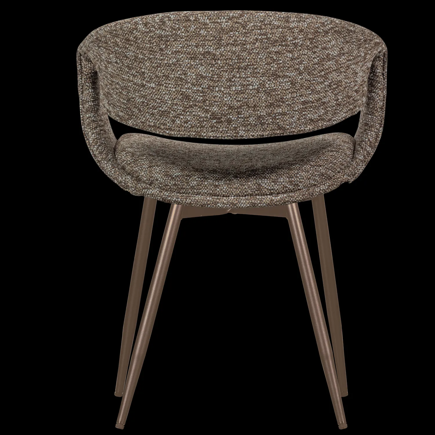 Eetkamerstoelen Met Armleuning-WOOOD Yossi Koper Metaal Eetkamerstoel Brown