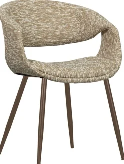 Eetkamerstoelen Met Armleuning-WOOOD Yossi Koper Metaal Eetkamerstoel Sand