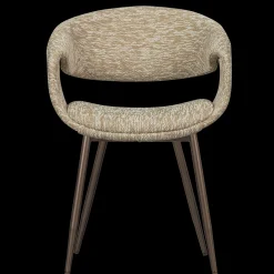 Eetkamerstoelen Met Armleuning-WOOOD Yossi Koper Metaal Eetkamerstoel Sand