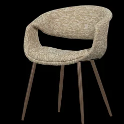 Eetkamerstoelen Met Armleuning-WOOOD Yossi Koper Metaal Eetkamerstoel Sand