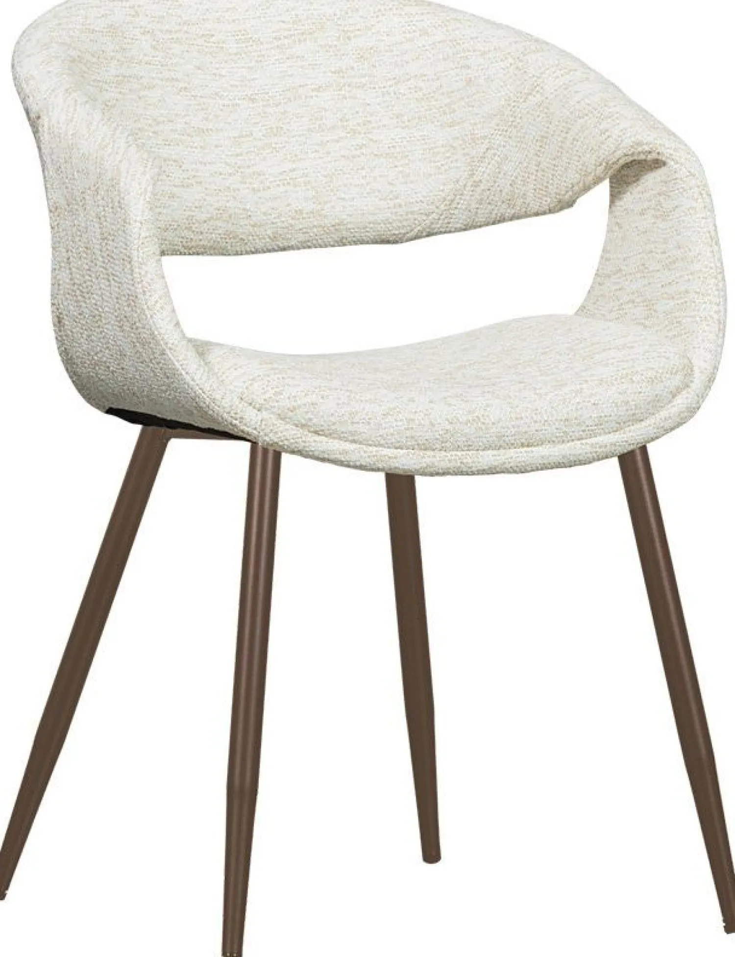 Eetkamerstoelen Met Armleuning-WOOOD Yossi Koper Metaal Eetkamerstoel Natural