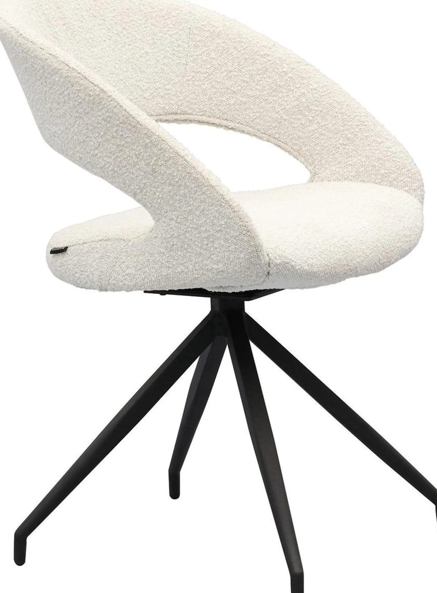 Draaibare Eetkamerstoelen|Eetkamerstoelen Met Armleuning-Trendhopper Yuna Touch Eetkamerstoel Pearl
