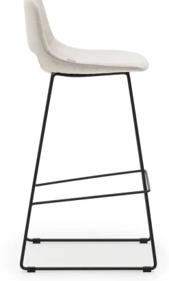Stoffen Barkrukken-Kave Home Zahara Hoog Barstoel Beige