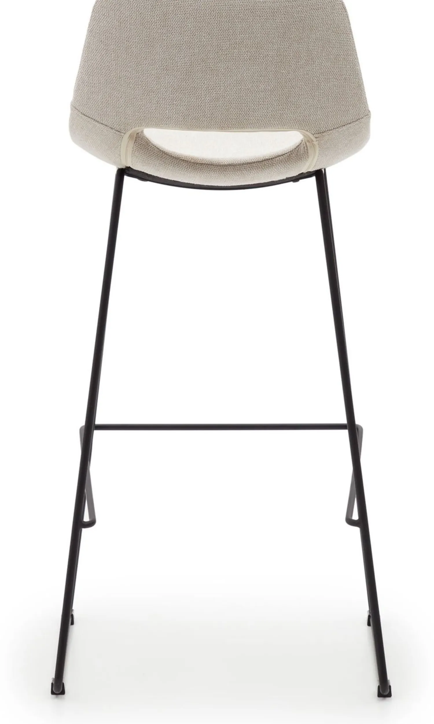 Stoffen Barkrukken-Kave Home Zahara Hoog Barstoel Beige