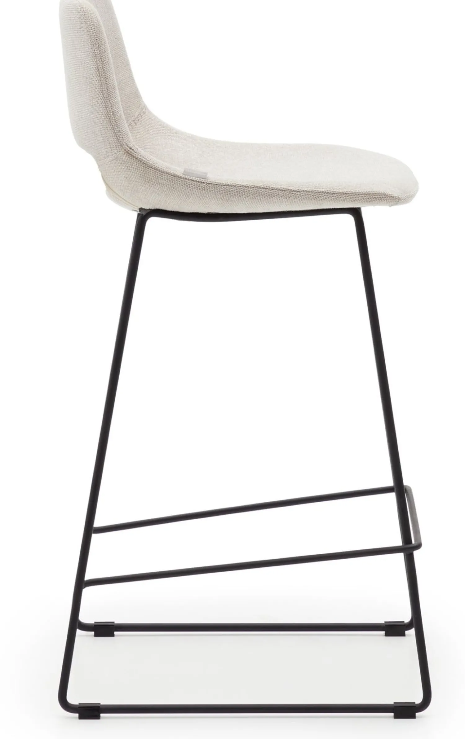 Stoffen Barkrukken-Kave Home Zahara Laag Barstoel Beige