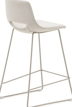 Stoffen Barkrukken-Kave Home Zahara Laag Barstoel Creme