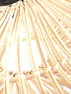 Rotan Plafondlampen|Plafondlampen-Good&Mojo Zanzibar L Plafondlamp White