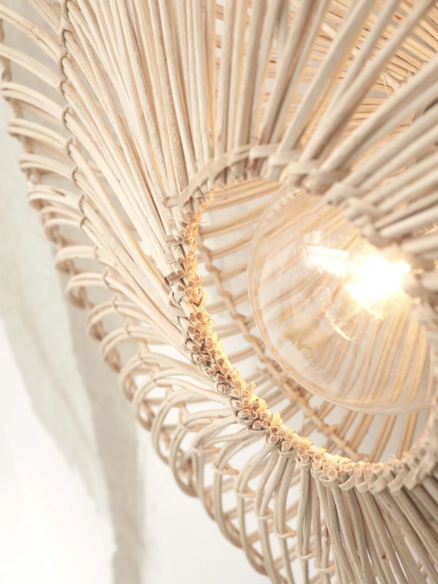 Wandlampen|Wandlampen-Good&Mojo Zanzibar L Wandlamp White