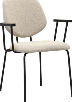 Eetkamerstoelen Met Armleuning-Trendhopper Zelo Armstoel Beige