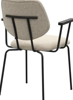 Eetkamerstoelen Met Armleuning-Trendhopper Zelo Armstoel Beige