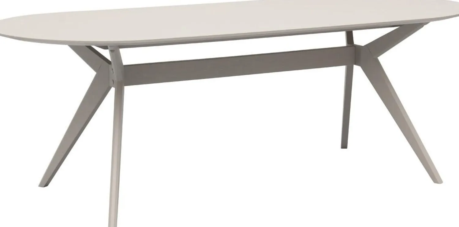 Ovale Eettafels-Trendhopper Zeme Eettafel Off White