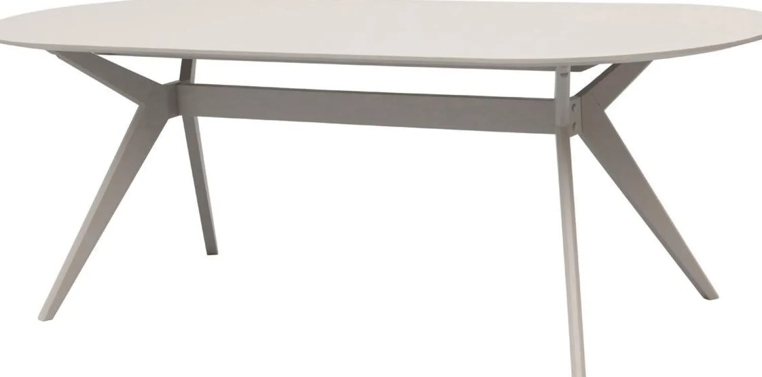 Ovale Eettafels-Trendhopper Zeme Eettafel Off White
