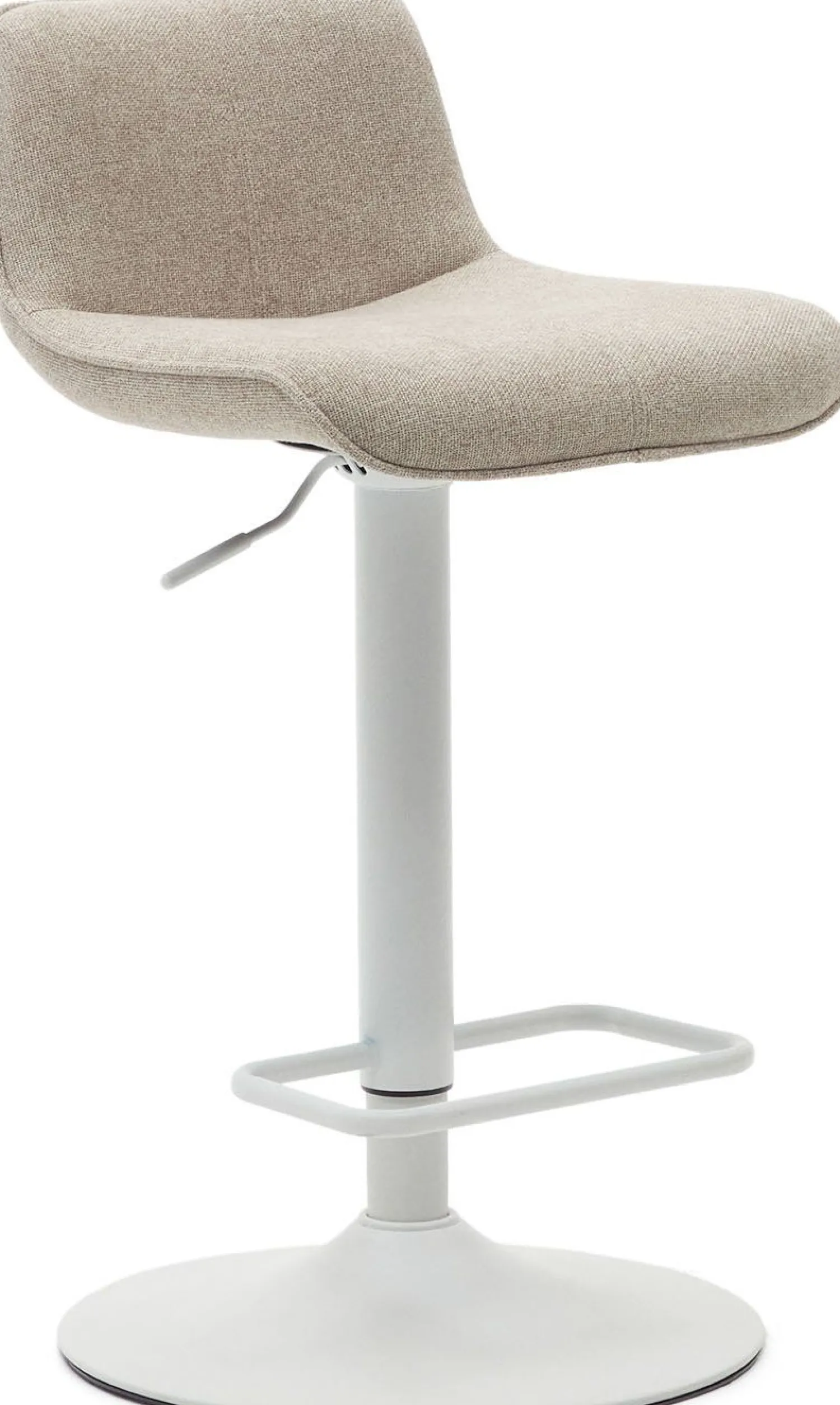 Stoffen Barkrukken-Kave Home Zenda Barstoel Beige