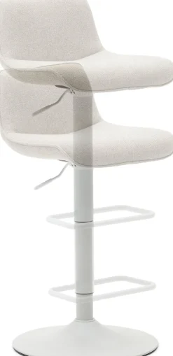 Stoffen Barkrukken-Kave Home Zenda Barstoel Beige