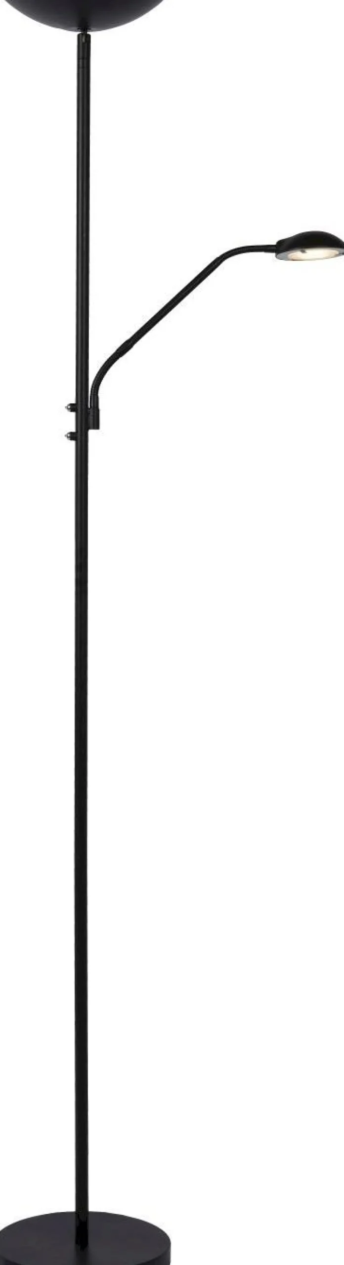 Moderne Vloerlampen|Vloerlampen-Lucide Zenith Vloerlamp Zwart