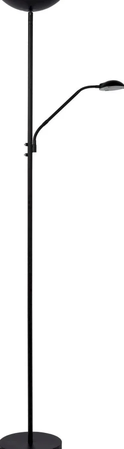 Moderne Vloerlampen|Vloerlampen-Lucide Zenith Vloerlamp Zwart
