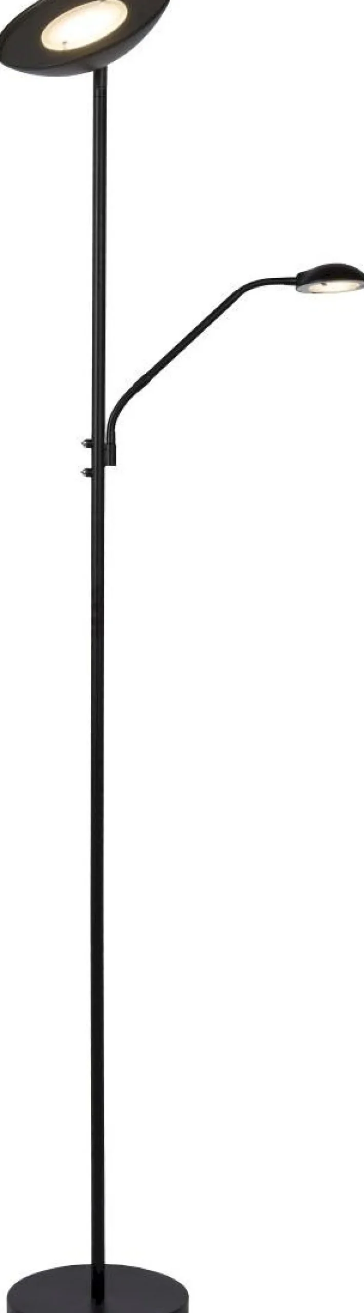 Moderne Vloerlampen|Vloerlampen-Lucide Zenith Vloerlamp Zwart