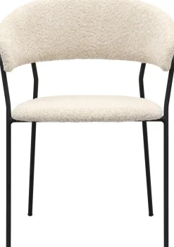 Eetkamerstoelen Met Armleuning-Trendhopper Zeri Armstoel Beige, Zwart
