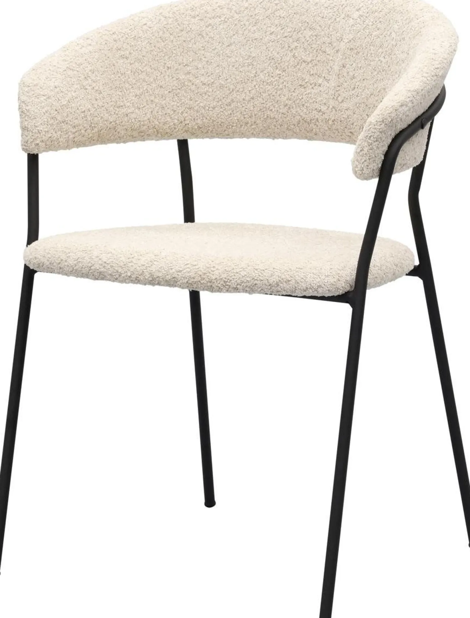 Eetkamerstoelen Met Armleuning-Trendhopper Zeri Armstoel Beige, Zwart