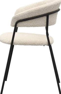 Eetkamerstoelen Met Armleuning-Trendhopper Zeri Armstoel Beige, Zwart