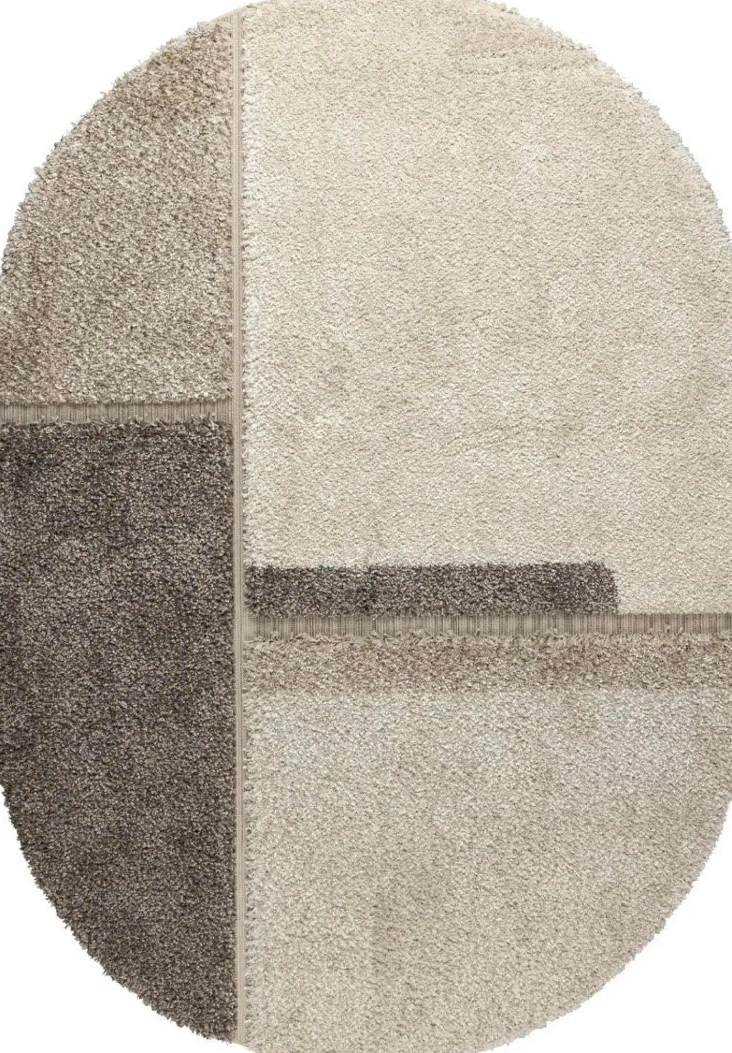 Vloerkleden|Ovale Vloerkleden-Zuiver Zest Vloerkleed Beige