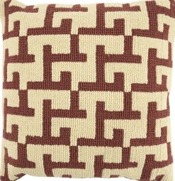 Sierkussens & Plaids-By Boo Ziggy Kussen Burgundy