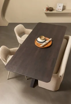Stoffen Eetkamerbanken-WOOOD Zone Eetkamerbank Beige