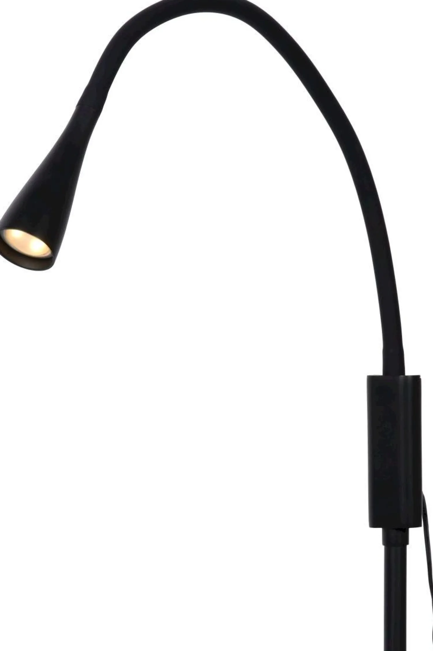 Moderne Vloerlampen|Vloerlampen-Lucide Zozy Vloerlamp Zwart