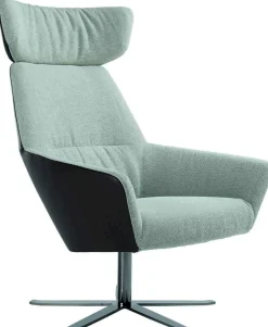 Oorfauteuils|Draaifauteuils-Bert Plantagie Zyba Fauteuil Grijs