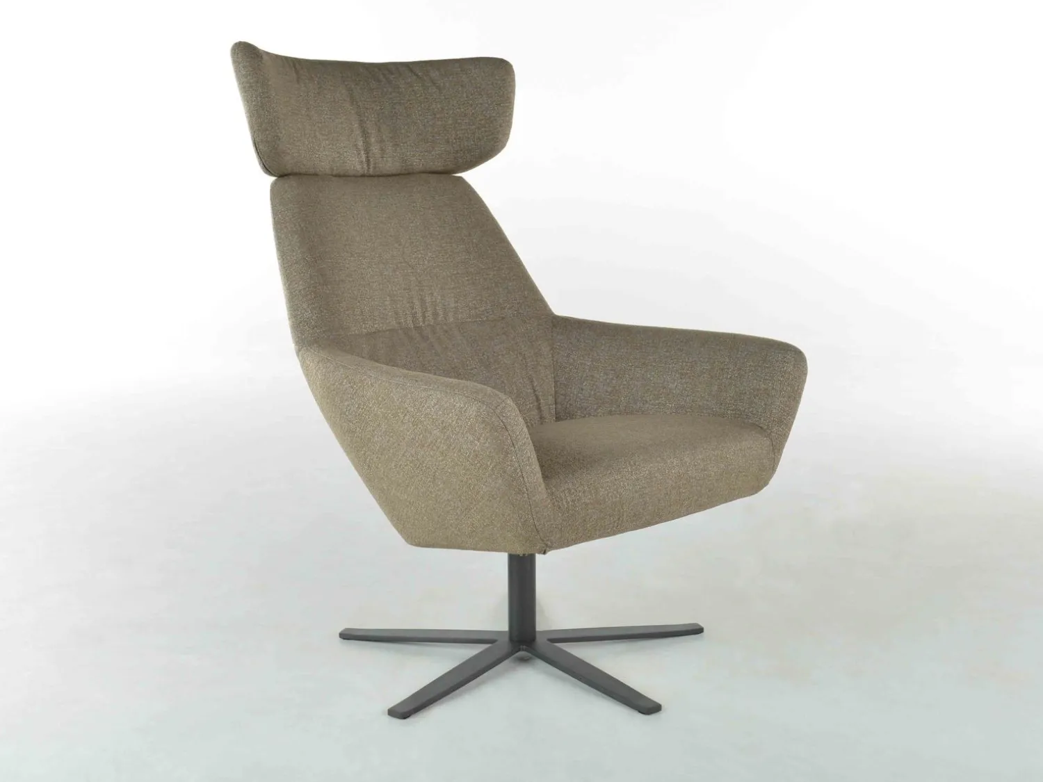 Oorfauteuils|Draaifauteuils-Bert Plantagie Zyba Fauteuil Grijs