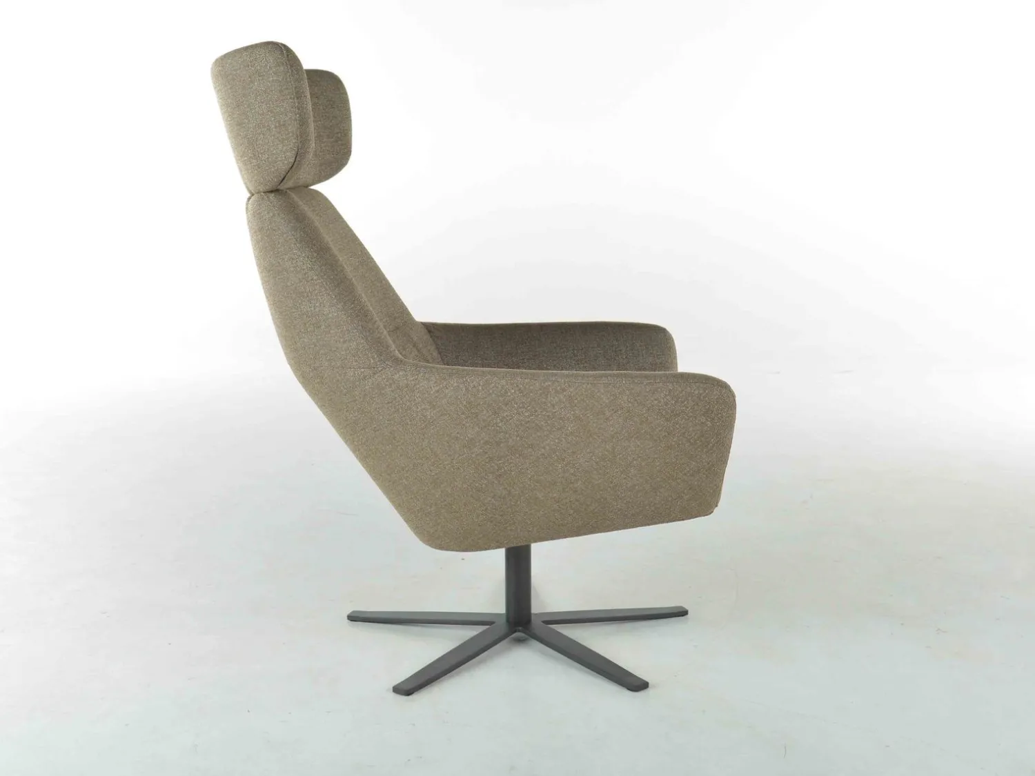 Oorfauteuils|Draaifauteuils-Bert Plantagie Zyba Fauteuil Grijs