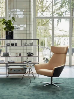 Oorfauteuils|Draaifauteuils-Bert Plantagie Zyba Fauteuil Grijs
