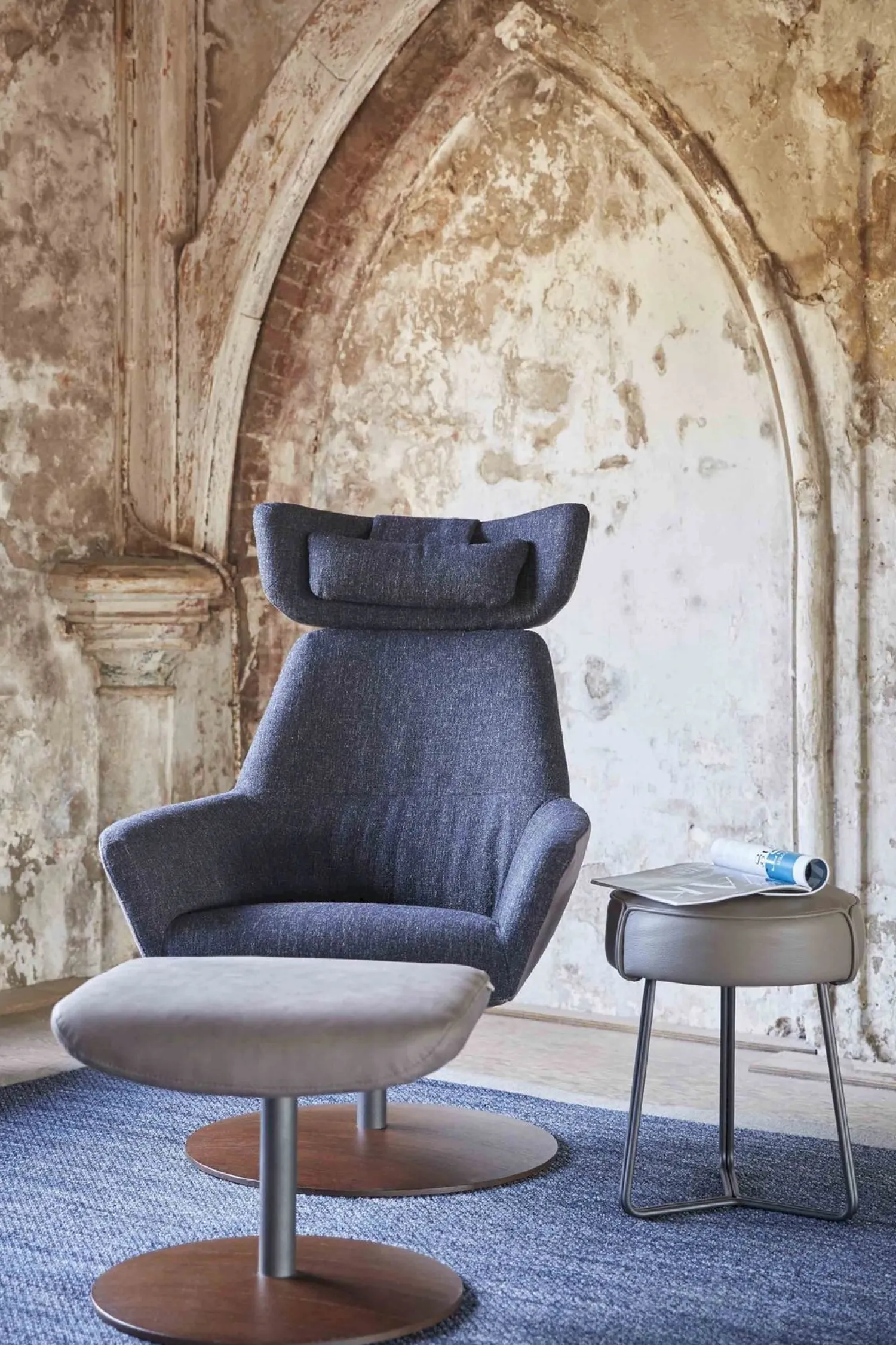 Oorfauteuils|Draaifauteuils-Bert Plantagie Zyba Fauteuil Grijs
