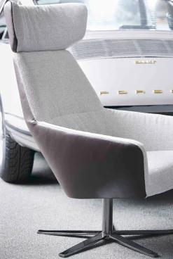 Oorfauteuils|Draaifauteuils-Bert Plantagie Zyba Fauteuil Grijs