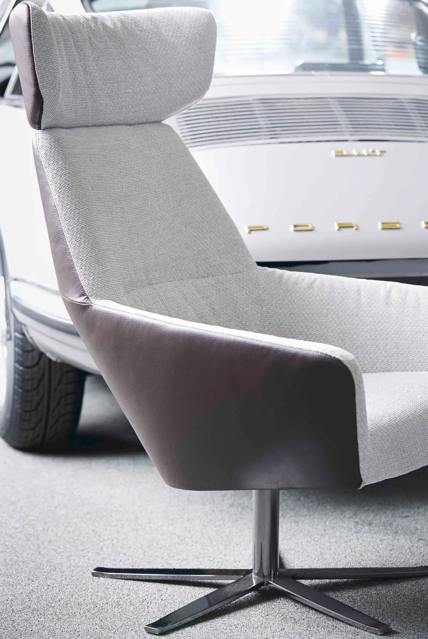 Oorfauteuils|Draaifauteuils-Bert Plantagie Zyba Fauteuil Grijs